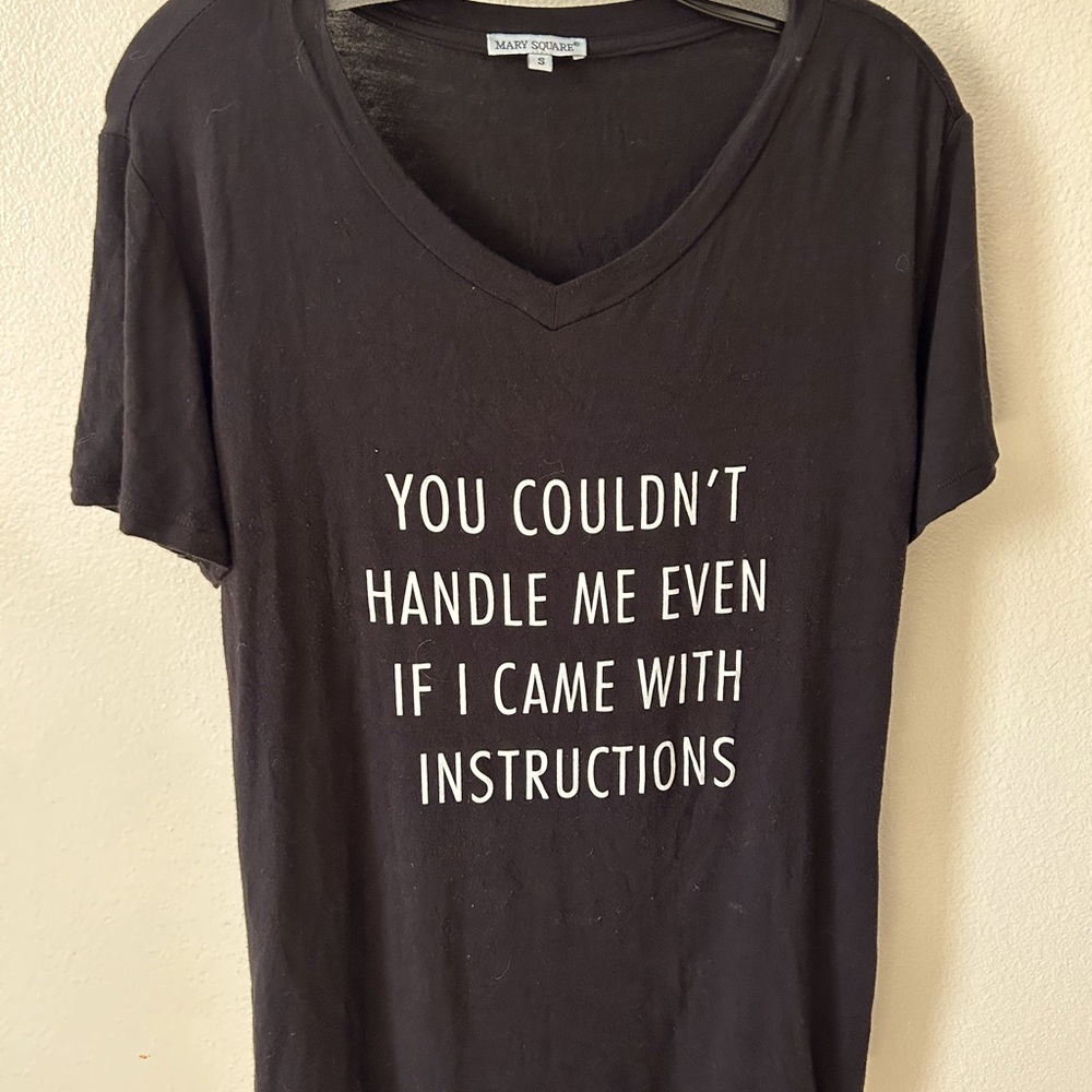 Woman’s black t-shirt